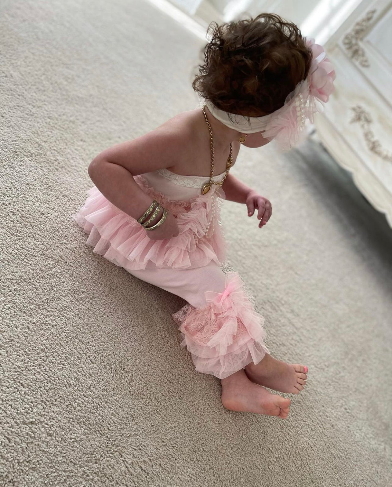 Pink Pearl Legging Set
